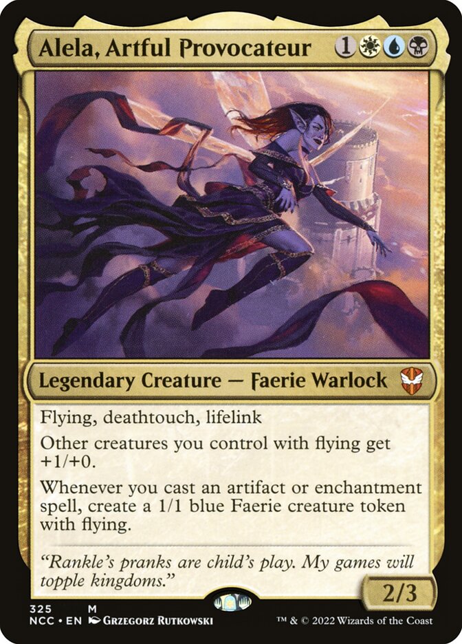 Alela, Artful Provocateur (New Capenna Commander #325)