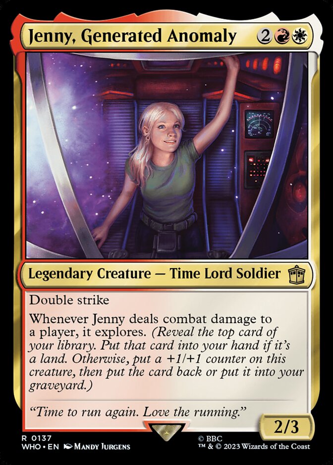 Jenny, Generated Anomaly (Doctor Who #137)