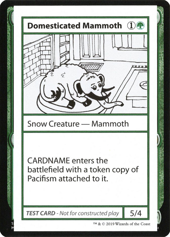 Domesticated Mammoth (Mystery Booster Playtest Cards 2021 #72)