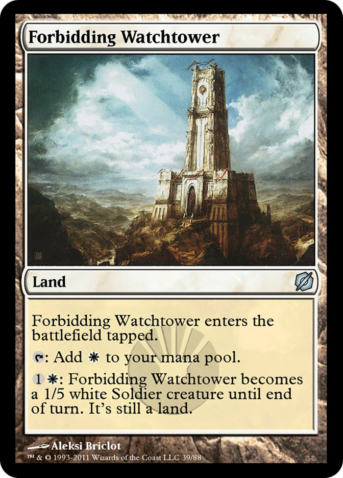 Forbidding Watchtower (Duel Decks: Mirrodin Pure vs. New Phyrexia #39)