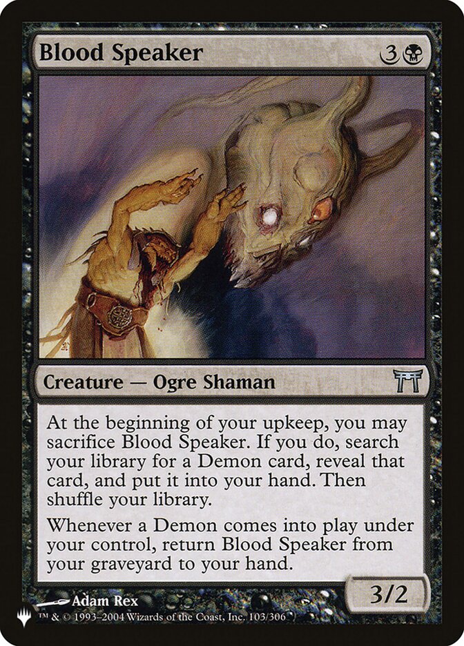 Blood Speaker (The List #CHK-103)