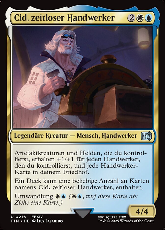 Cid, zeitloser Handwerker