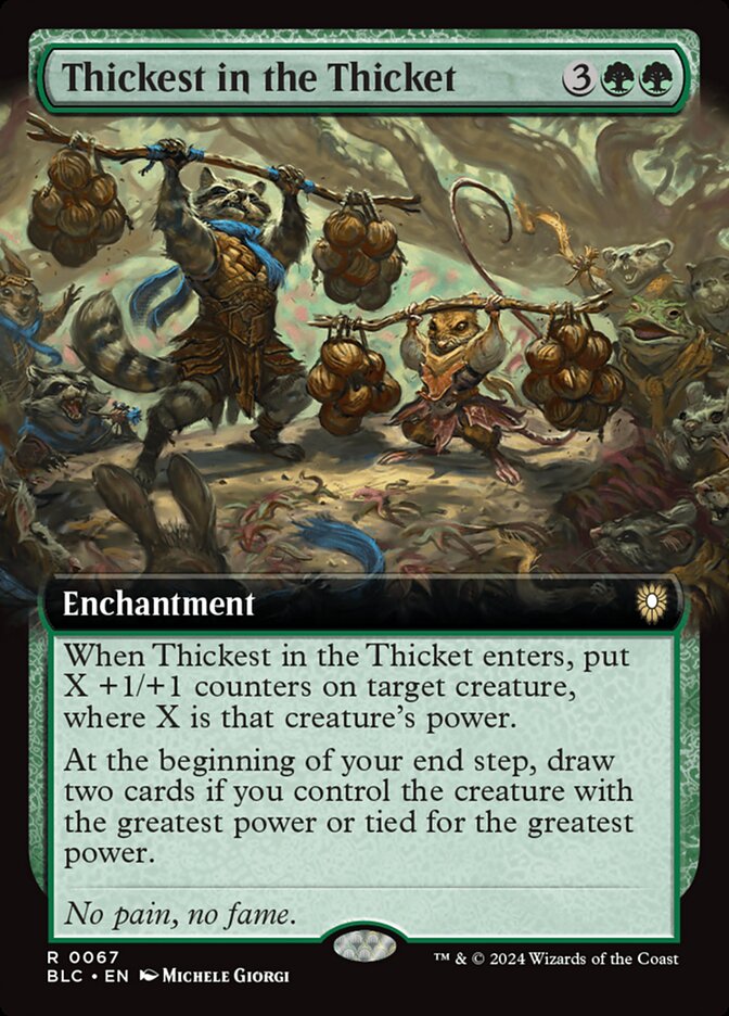 Thickest in the Thicket (Bloomburrow Commander #67)