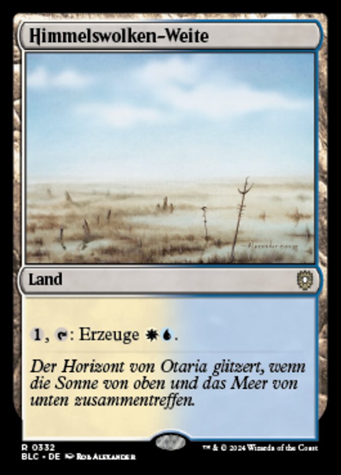 Skycloud Expanse (Bloomburrow Commander #332)