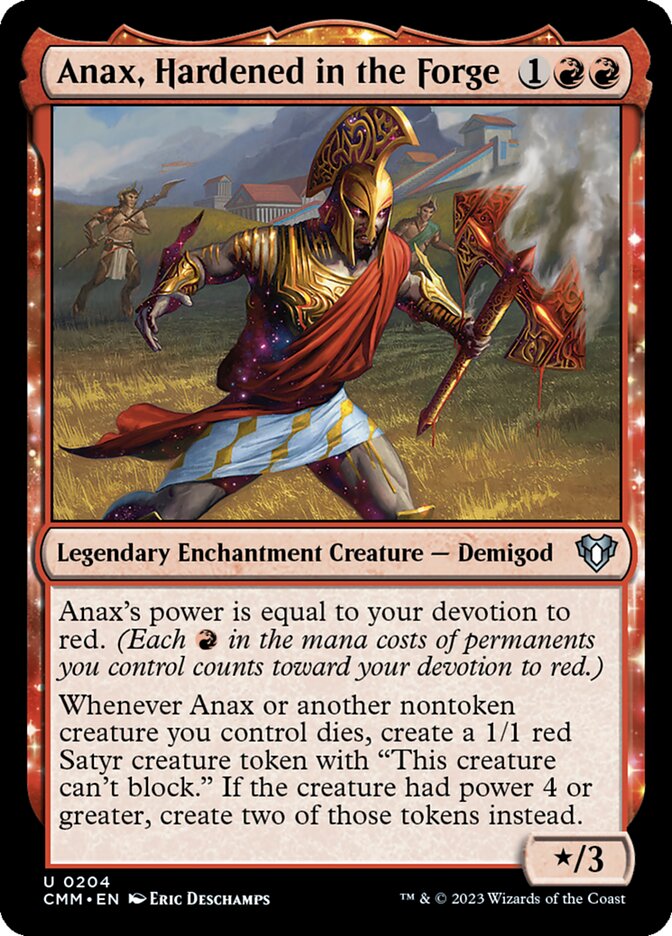 Anax, Hardened in the Forge (Commander Masters #204)