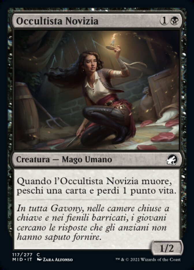 Novice Occultist (Innistrad: Midnight Hunt #117)