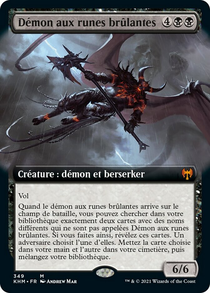 Burning-Rune Demon (Kaldheim #349)
