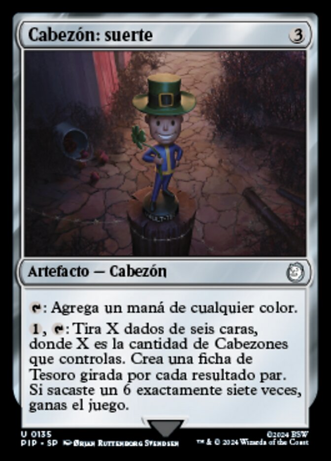 Cabezón: suerte