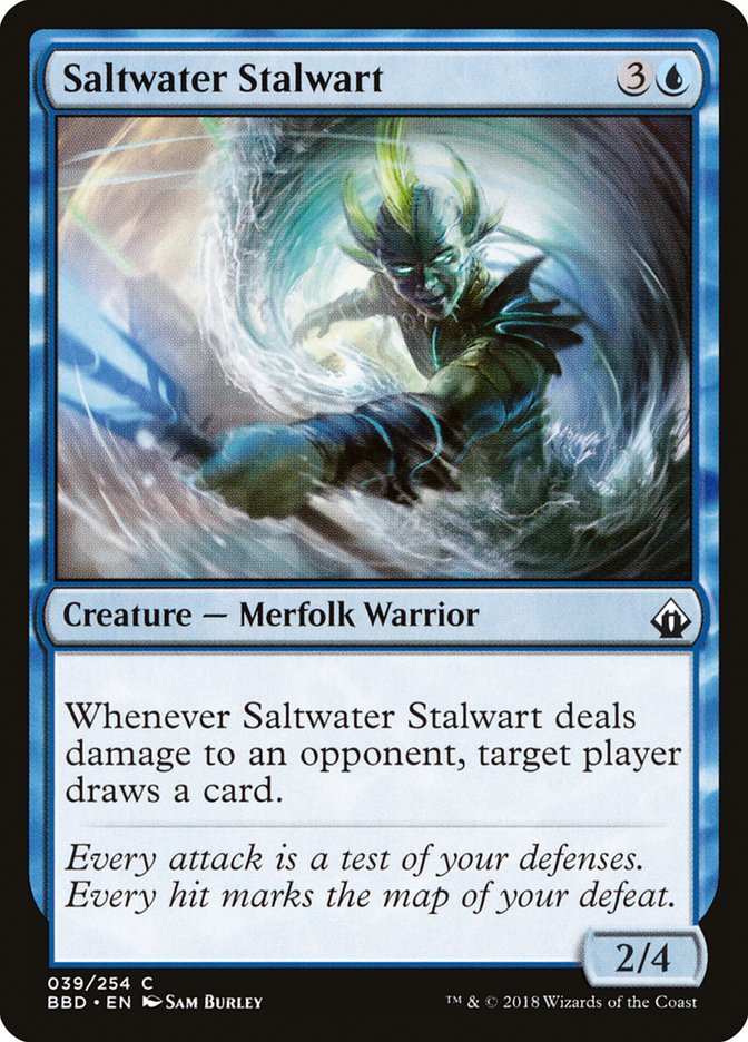 Saltwater Stalwart · Battlebond (BBD) 39 · Scryfall Magic The