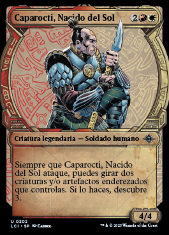 Caparocti, Nacido del Sol