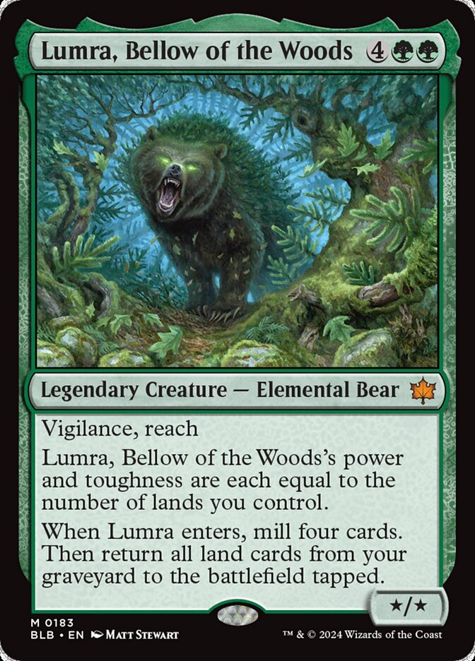 Lumra, Bellow of the Woods (Bloomburrow #183)