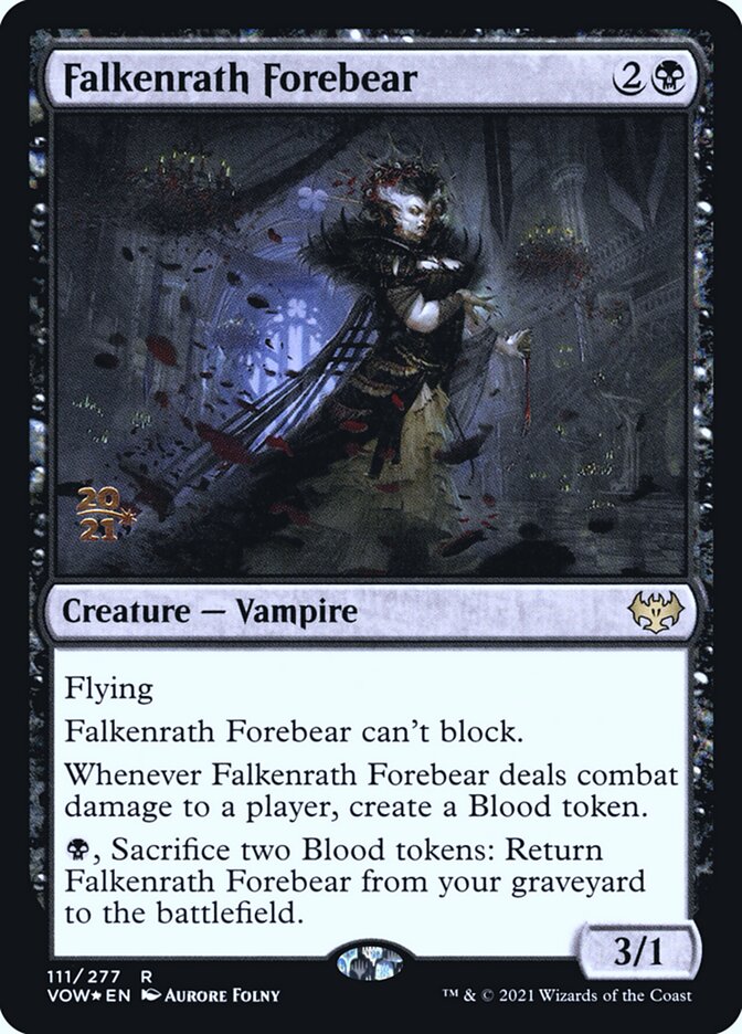 Falkenrath Forebear (Innistrad: Crimson Vow Promos #111s)