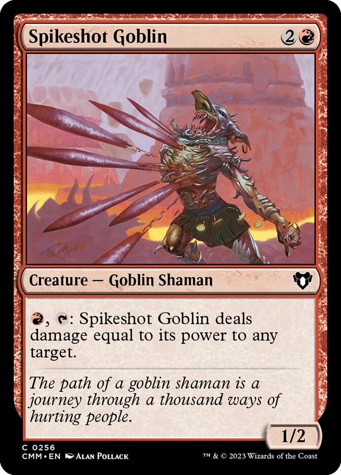 Spikeshot Goblin (Commander Masters #256)