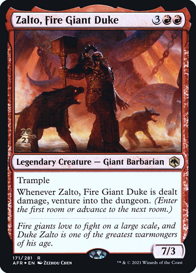 Zalto, Fire Giant Duke (Adventures in the Forgotten Realms Promos #171s)