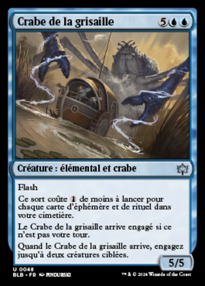 Crabe de la grisaille