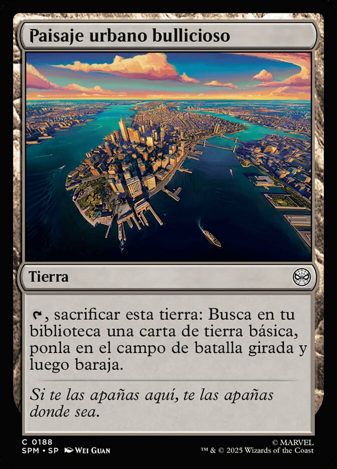 Paisaje urbano bullicioso