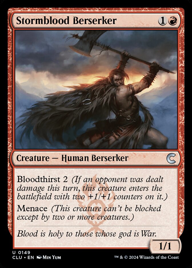 Stormblood Berserker (Ravnica: Clue Edition #149)