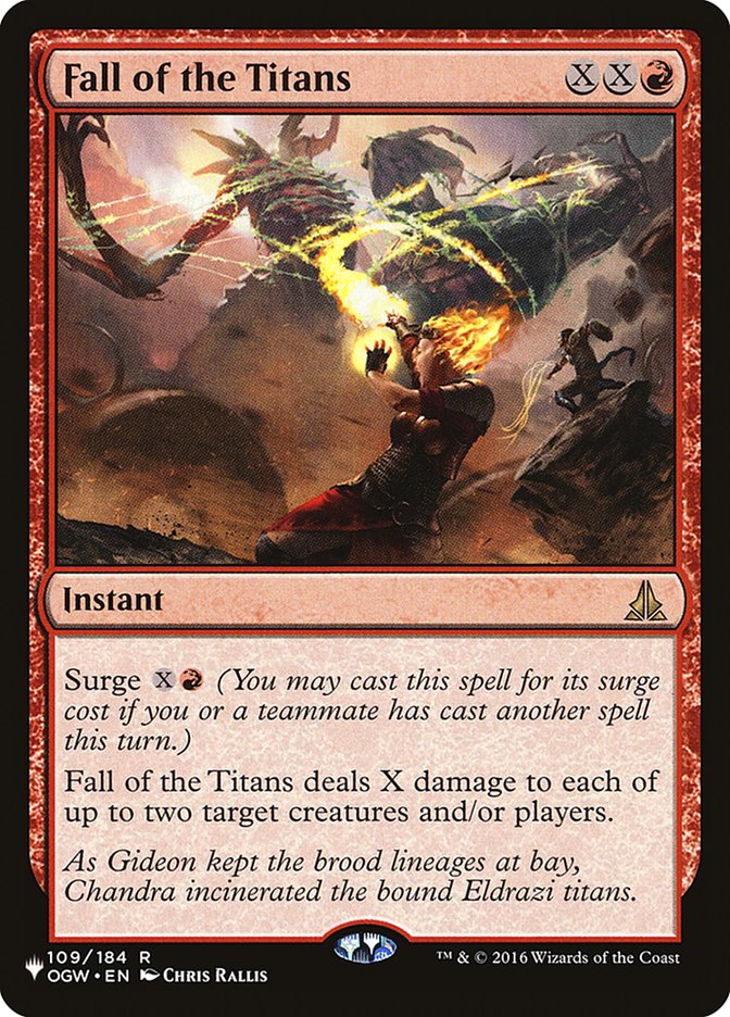 Fall of the Titans (The List #OGW-109)