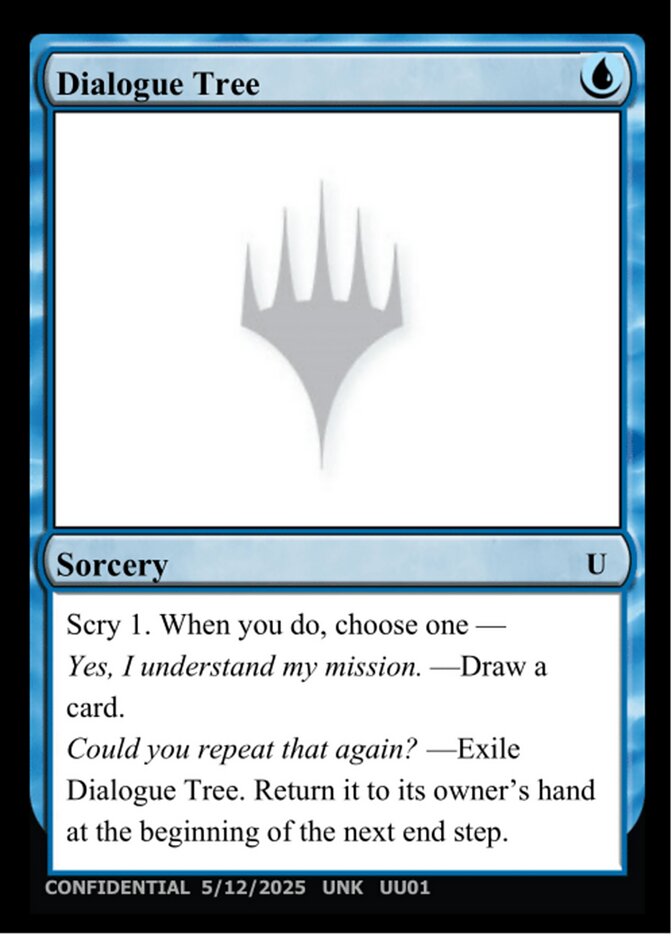 Dialogue Tree MTG card
