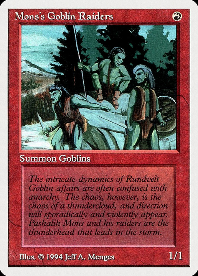 Mons's Goblin Raiders (Summer Magic / Edgar #167)