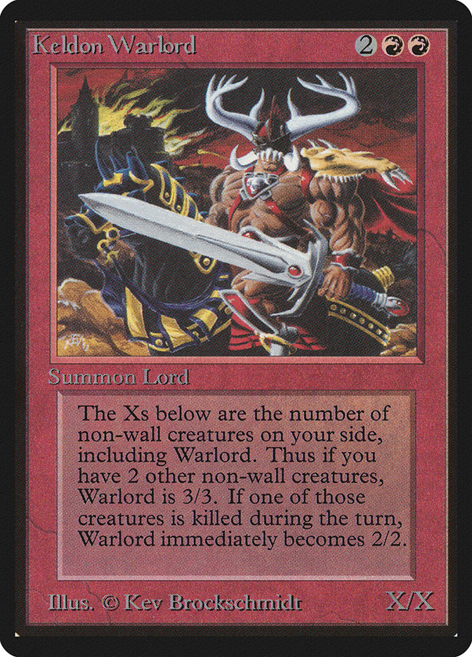 Keldon Warlord (Limited Edition Beta #161)