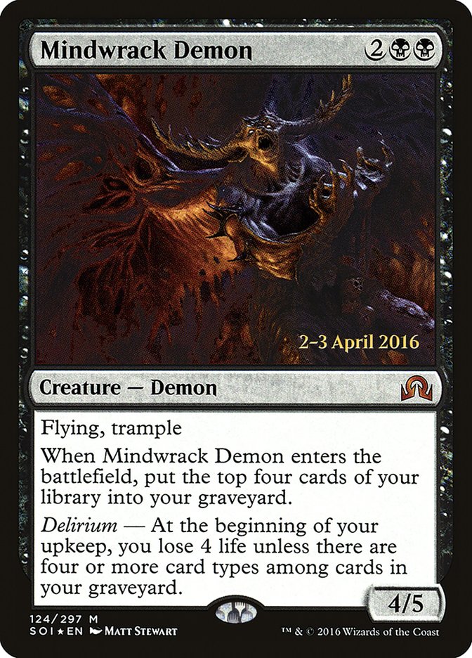 Mindwrack Demon (Shadows over Innistrad Promos #124s)