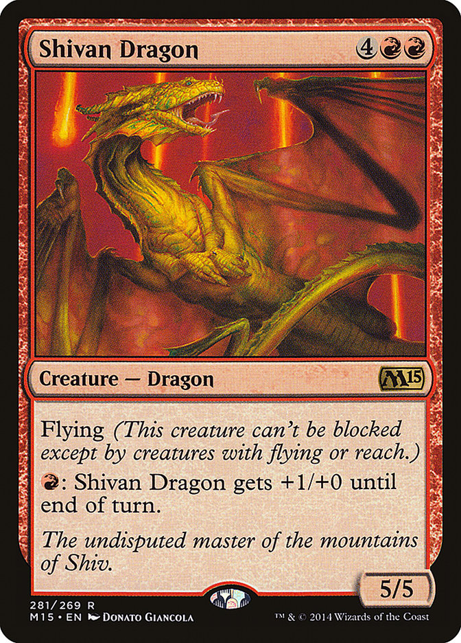 Shivan Dragon (Magic 2015 #281)