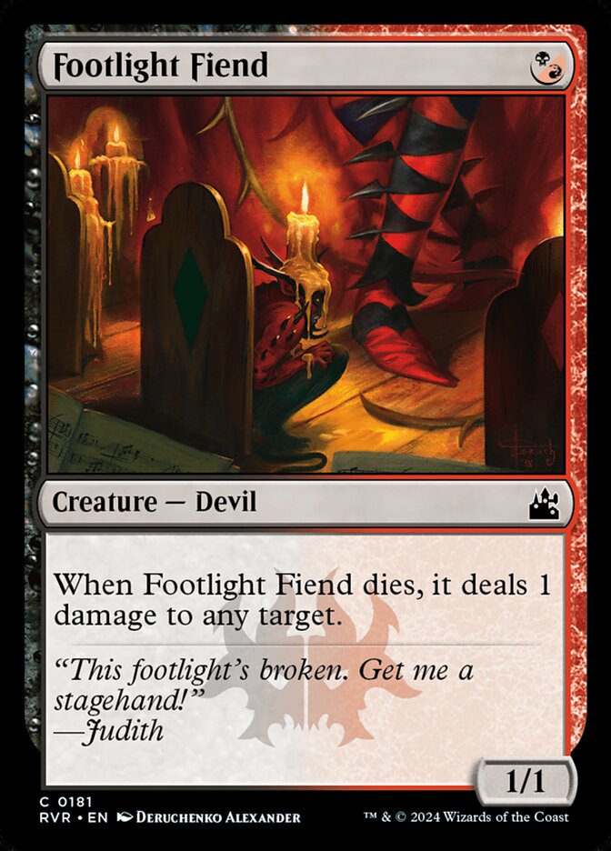 Footlight Fiend (Ravnica Remastered #181)