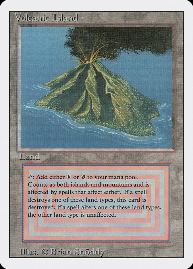 Volcanic Island · Revised Edition (3ED) #291 · Scryfall Magic The 