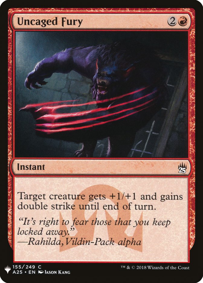 Uncaged Fury (The List #A25-155)