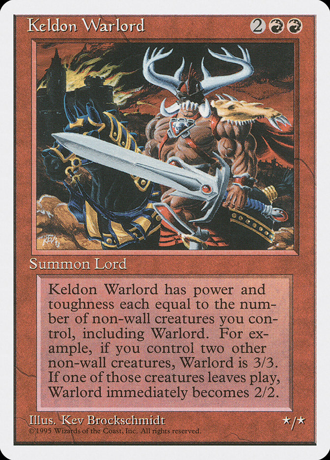 Keldon Warlord (Fourth Edition #207)