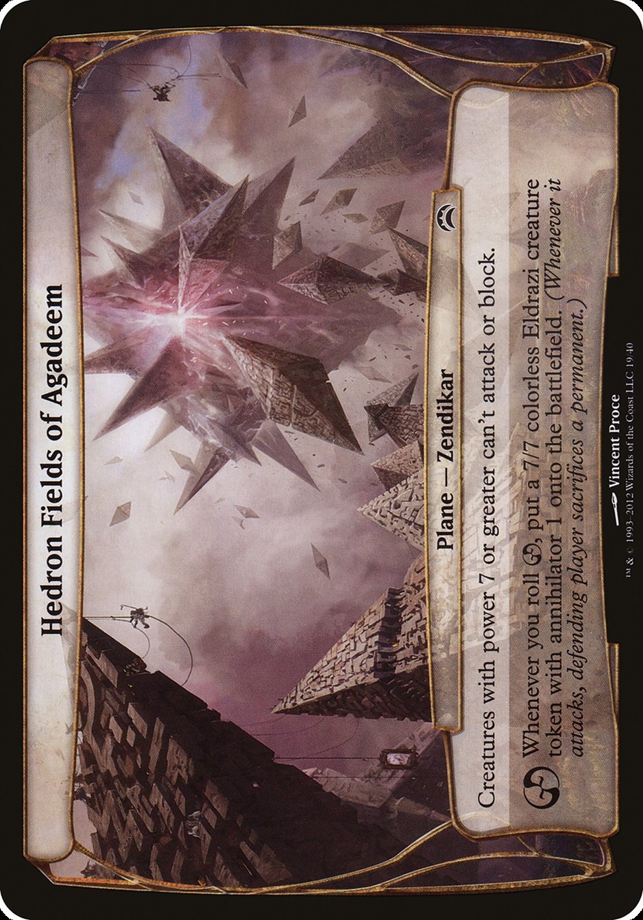 Hedron Fields of Agadeem (Planechase 2012 Planes #19)