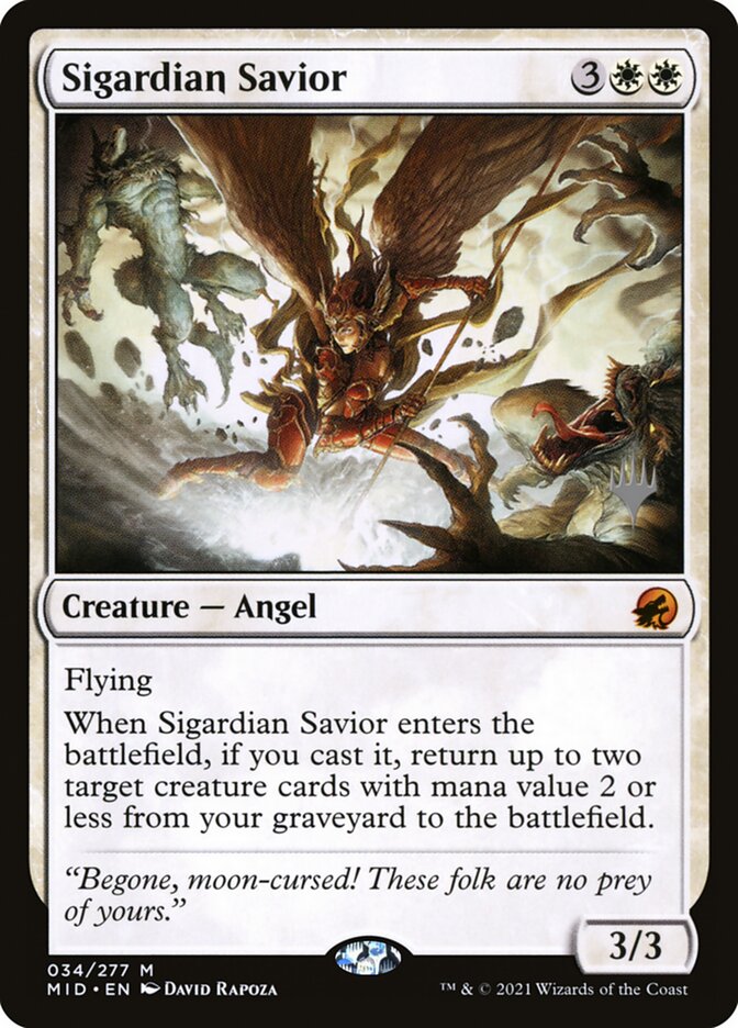 Sigardian Savior (Innistrad: Midnight Hunt Promos #34p)