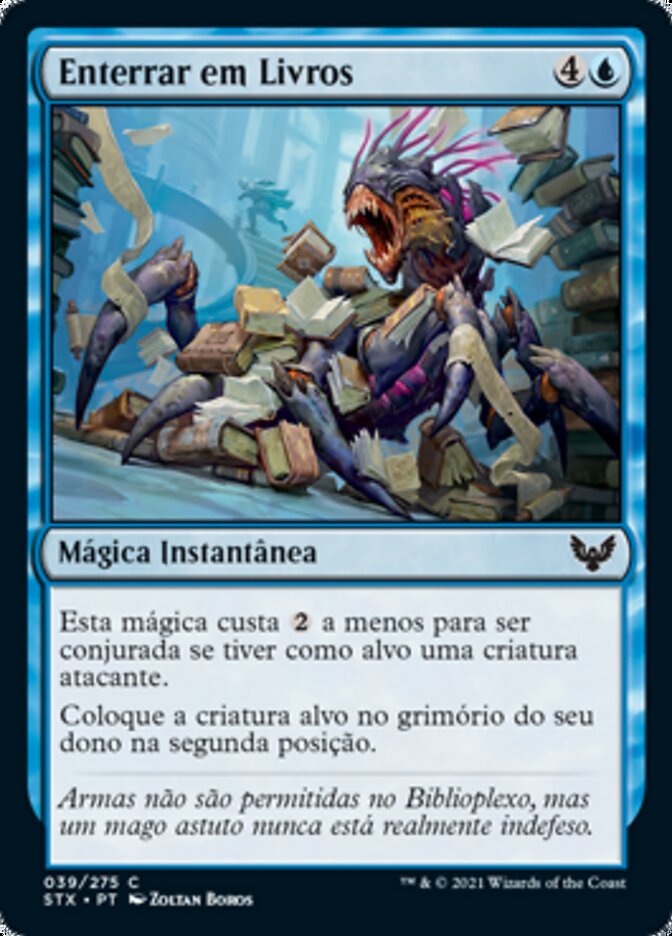 Enterrar em Livros (Bury in Books) · Strixhaven: School of Mages (STX) #39  · Scryfall Magic The Gathering Search