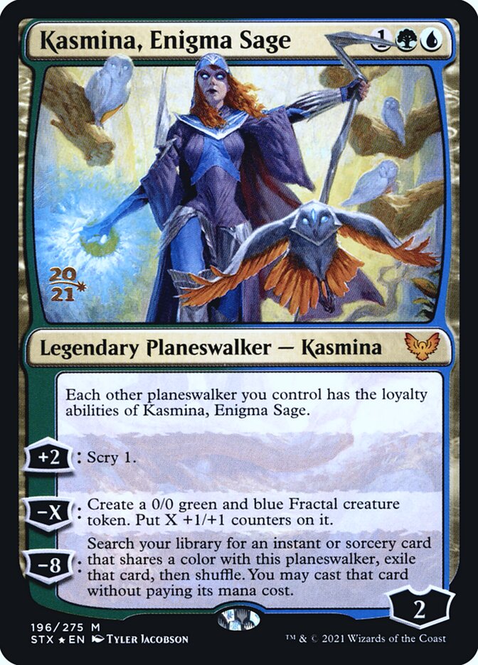 Kasmina, Enigma Sage (Strixhaven: School of Mages Promos #196s)