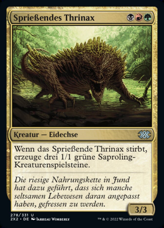 Sprouting Thrinax (Double Masters 2022 #278)