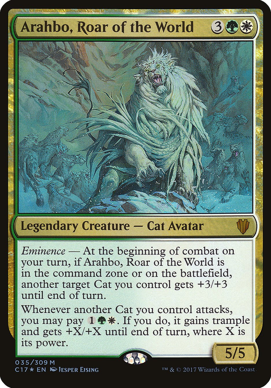 Arahbo, Roar of the World (Commander 2017 Oversized #35)