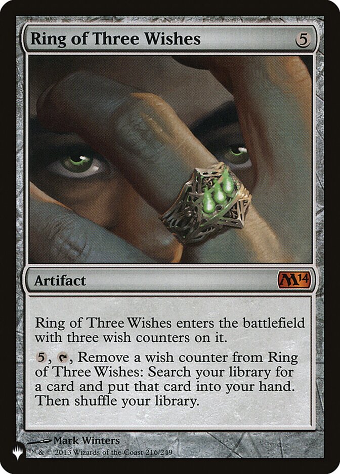 Ring of Three Wishes (The List #M14-216)