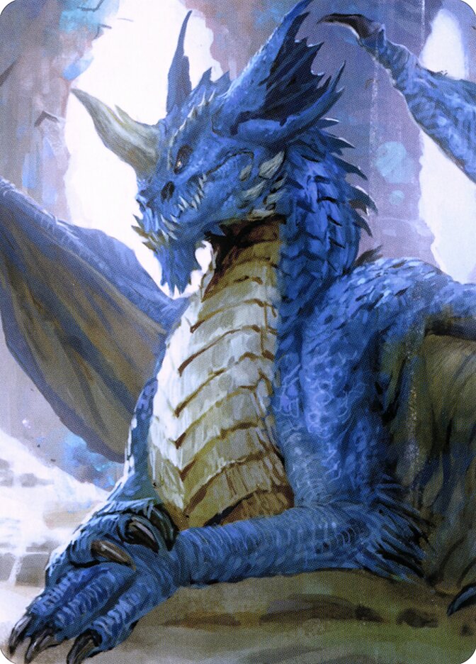 Young Blue Dragon // Young Blue Dragon (Battle for Baldur's Gate Art Series #27)