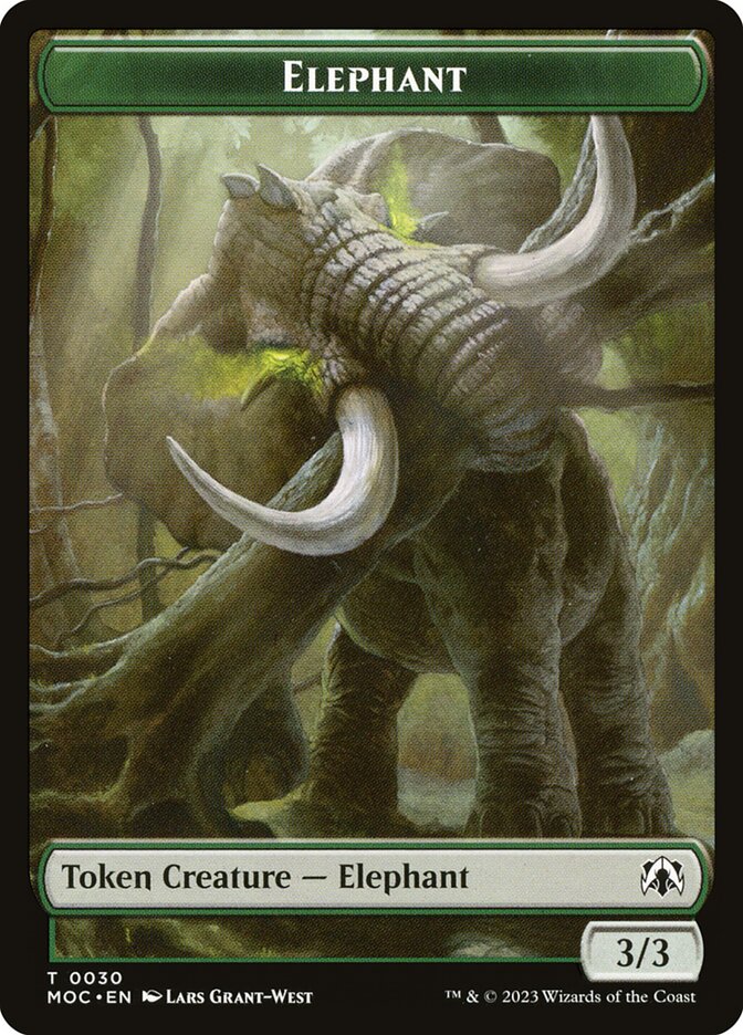 Elephant (March of the Machine Commander Tokens #30)