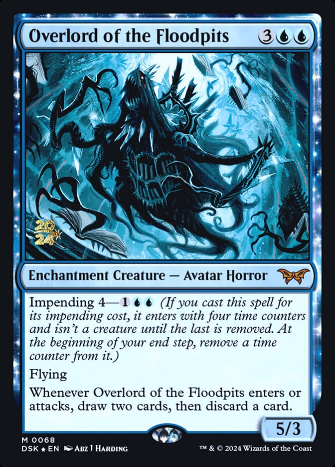 Overlord of the Floodpits (Duskmourn: House of Horror Promos #68s)