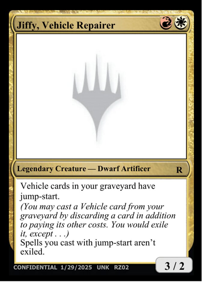 Jiffy, Vehicle Repairer MTG card