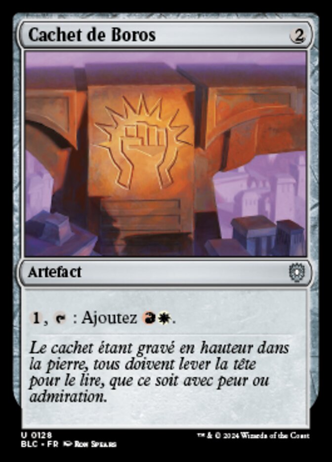 Cachet de Boros