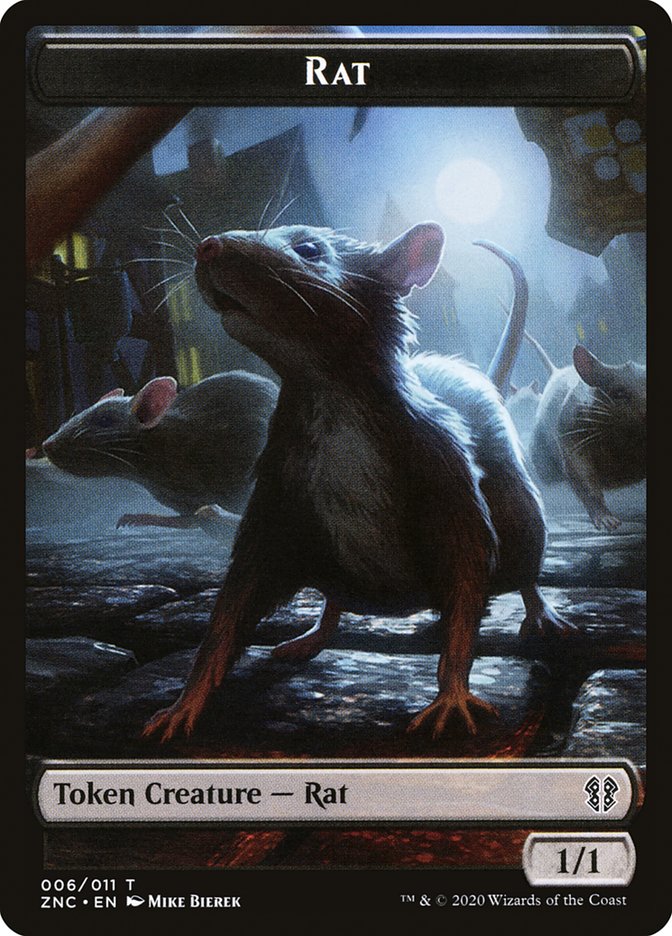 Rat (Zendikar Rising Commander Tokens #6)