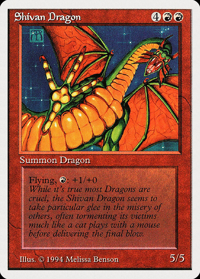 Shivan Dragon (Summer Magic / Edgar #177)
