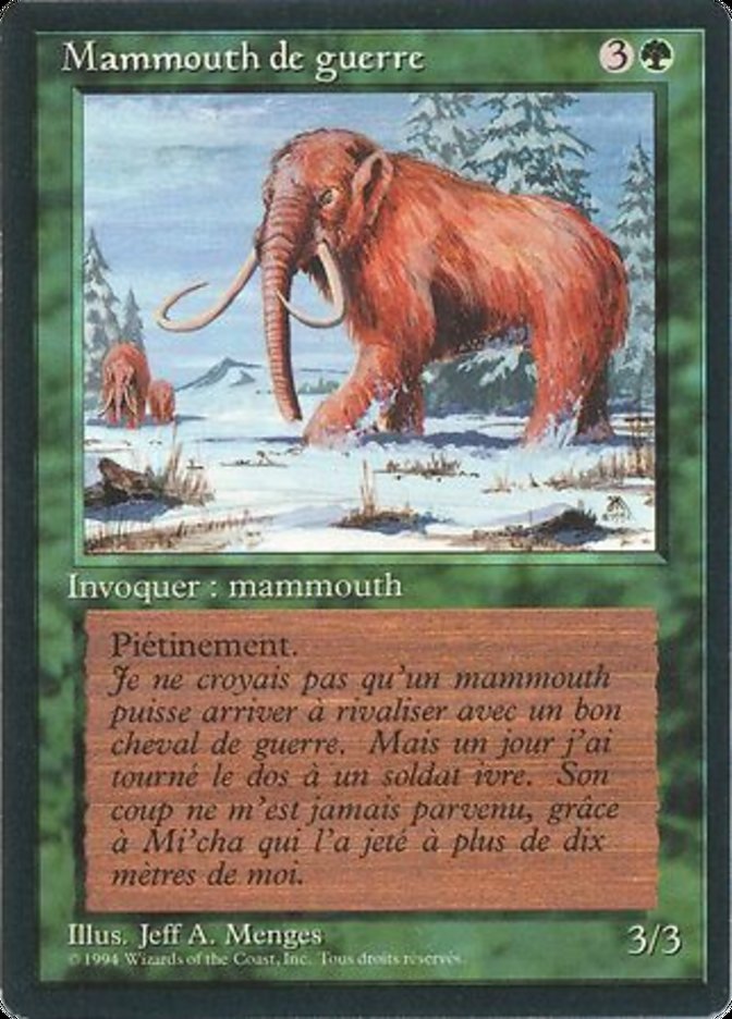 War Mammoth (Foreign Black Border #228)