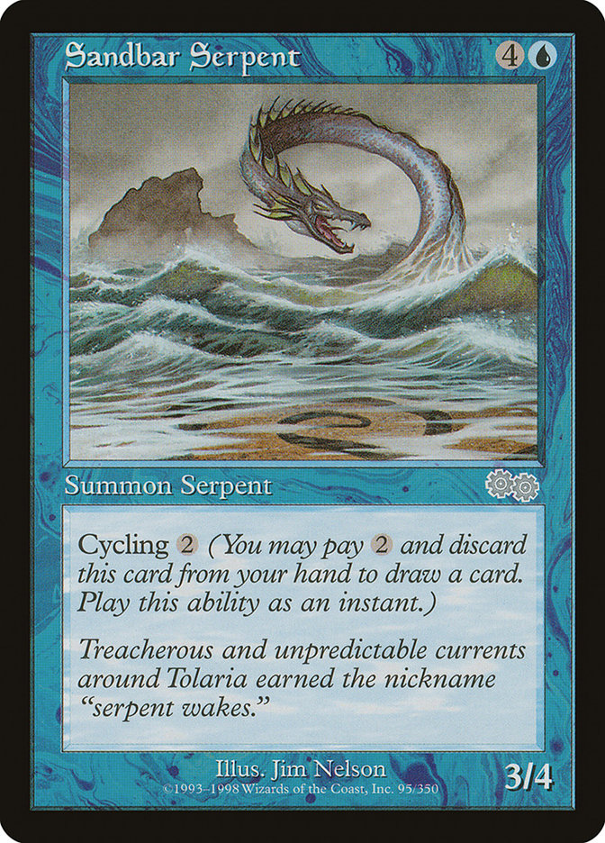 Sandbar Serpent (Urza's Saga #95)