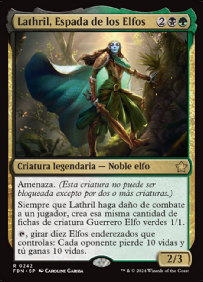 Lathril, Espada de los Elfos