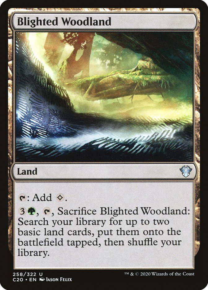 Blighted Woodland (Commander 2020 #258)