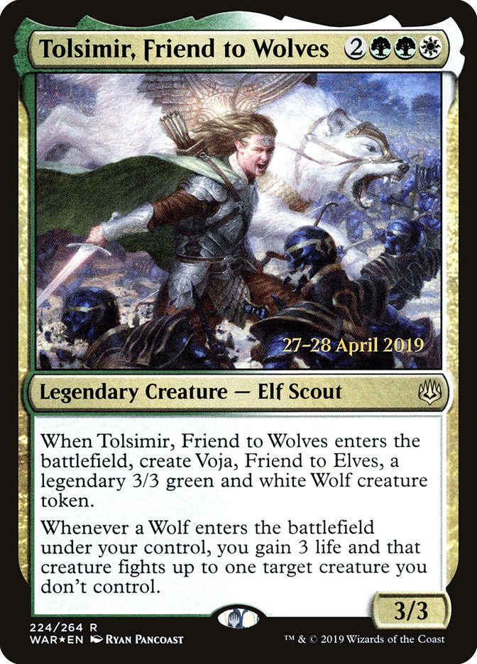 Tolsimir, Friend to Wolves (War of the Spark Promos #224s)
